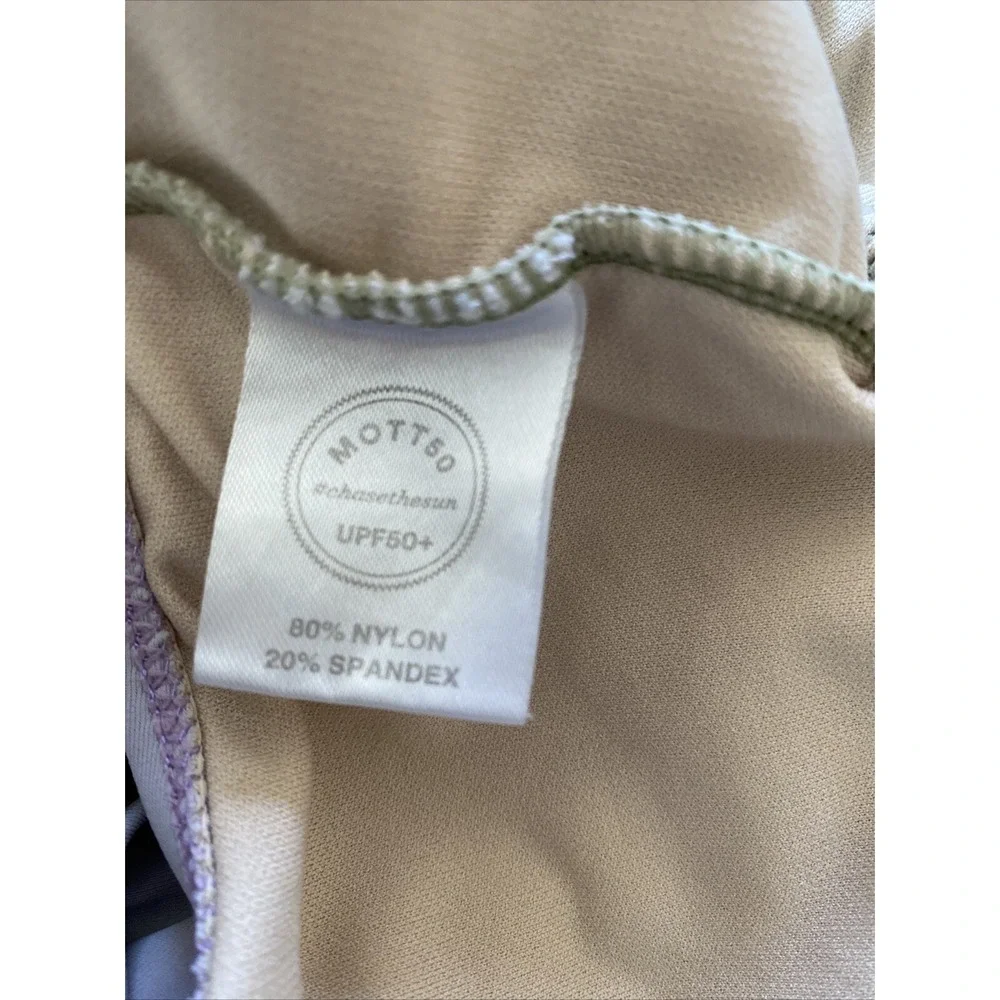 Mott 50 Toddler Girls Margherita Olive Green One Piece Long Sleeve Swim‎